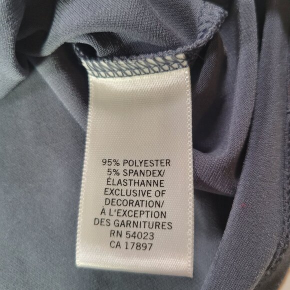 Banana Republic Women Embellished Sleeveless Beaded Neck Tank Top Gray Size L - Picture 4 of 7